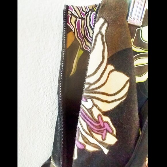 Flouncy A-Line Multicolour Floral Patterned Skirt, Size 11 - Picture 5 of 8